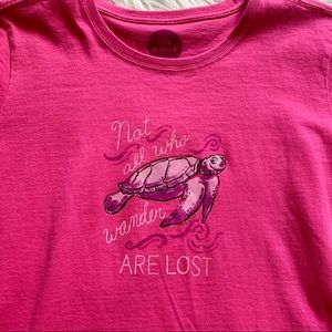 Life Is Good Sea Turtle Cotton T-shirt